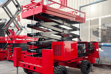 Rough terrain Scissor Lift Delivered to UAE