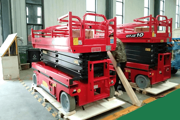 Space Saving Scissor Lift for High Efficiency Aisle Work