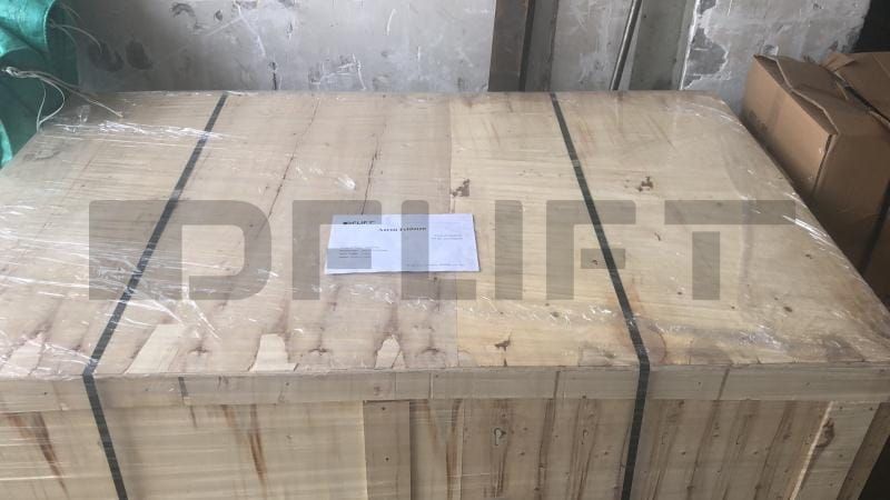 Stationary scissor lift delivered to United States 2