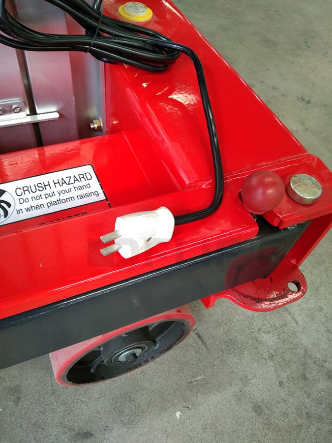 Lifting platform plug