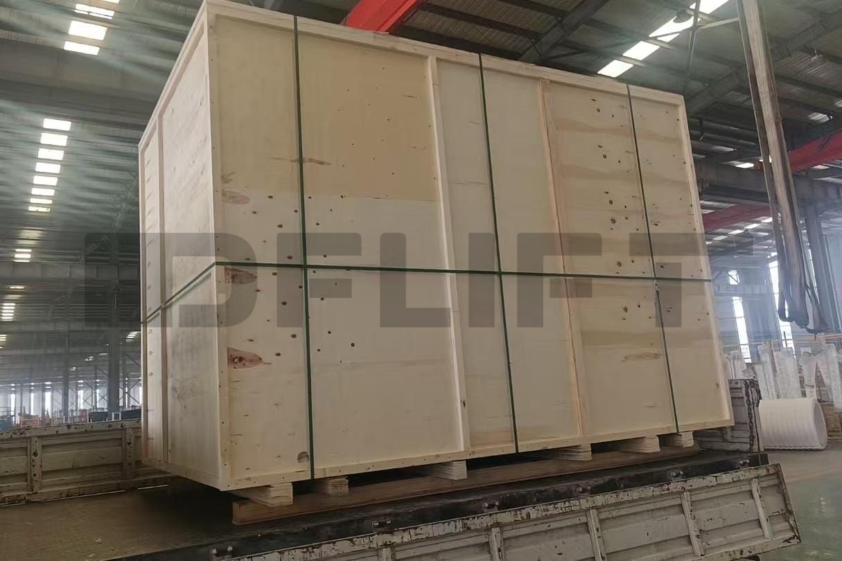 Towable Scissor Lift Packed