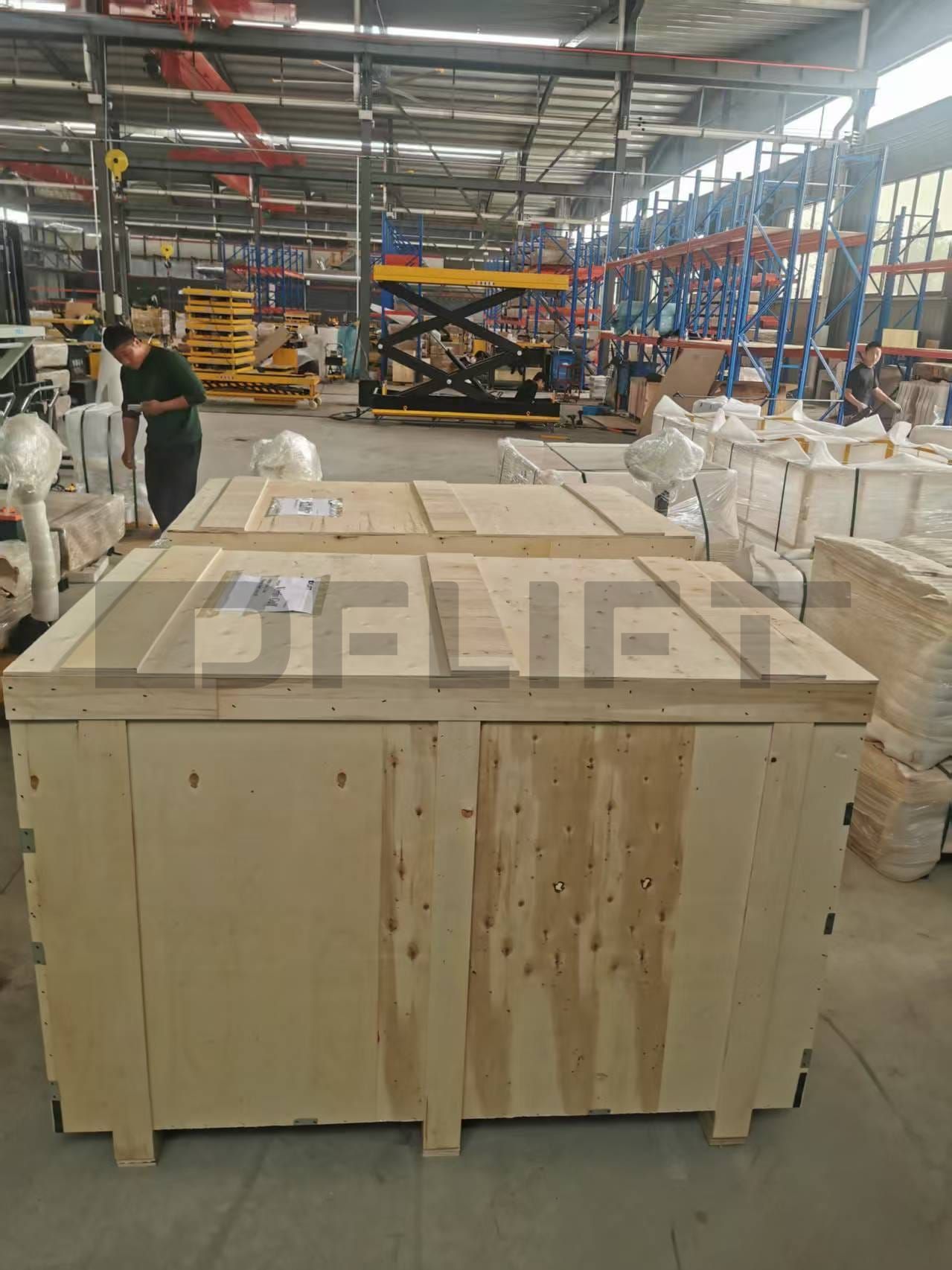 packaged of stationary scissor lift