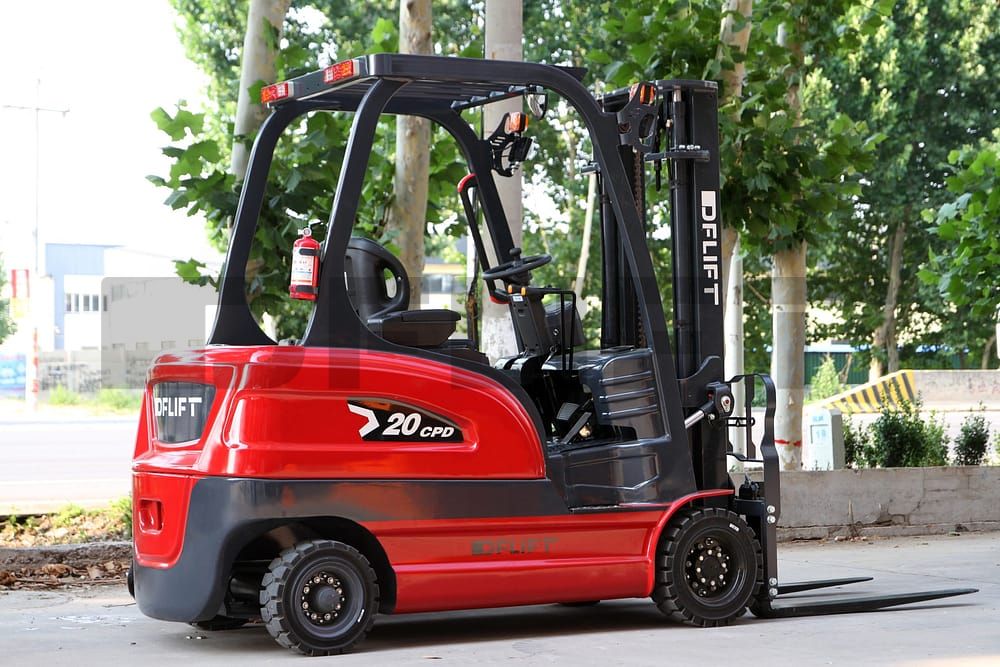 Electric forklift scaled