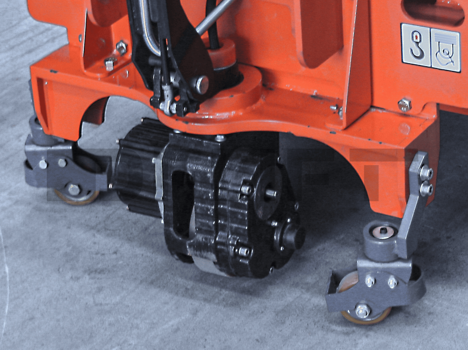 Front Wheels and Motor