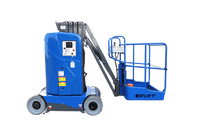 forklift style vertical mast lift with jib menu